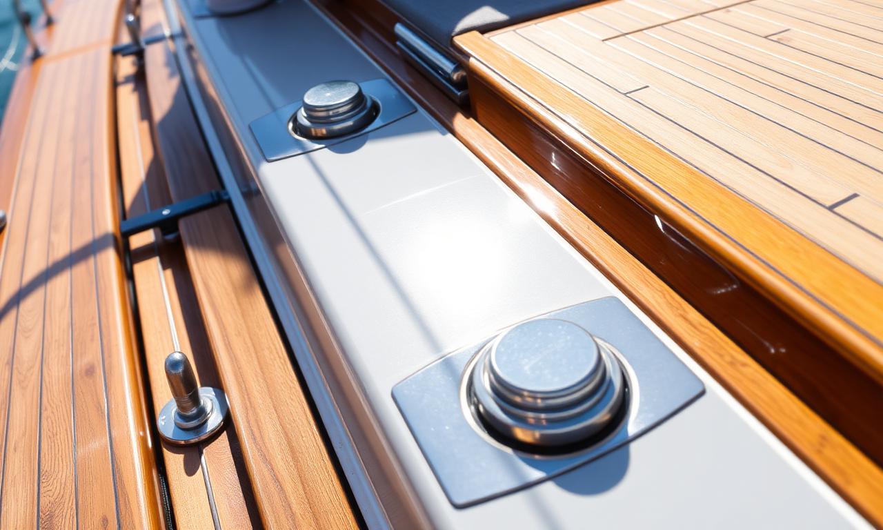 Teak deck detail